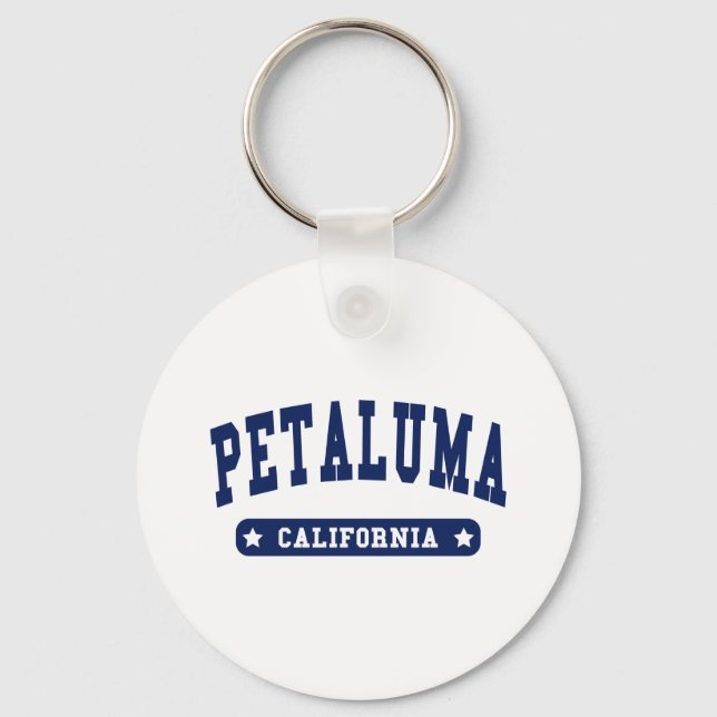 Chaveiro Camisetas de Estilo da Faculdade de Petaluma na Ca (Frente)