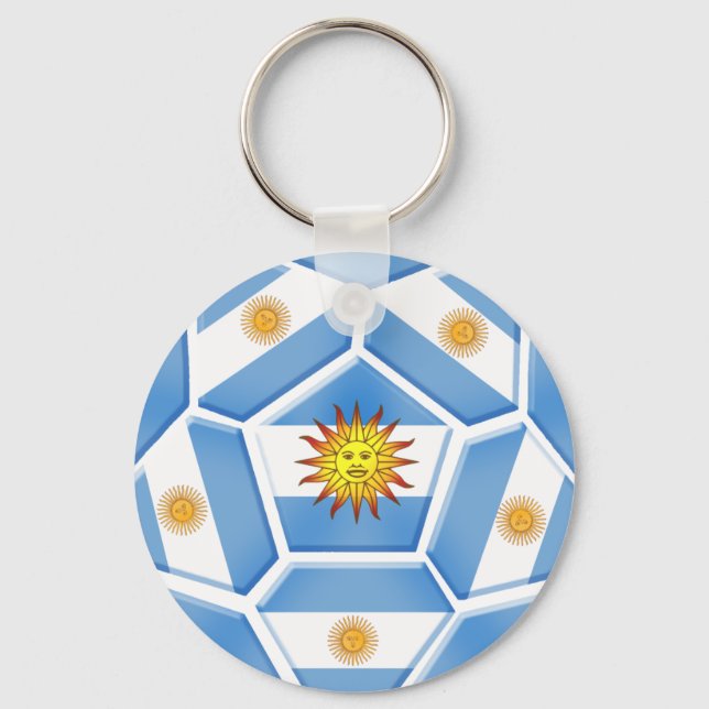 Chaveiro Camisetas de futebol e artes de futebol da Argenti (Frente)