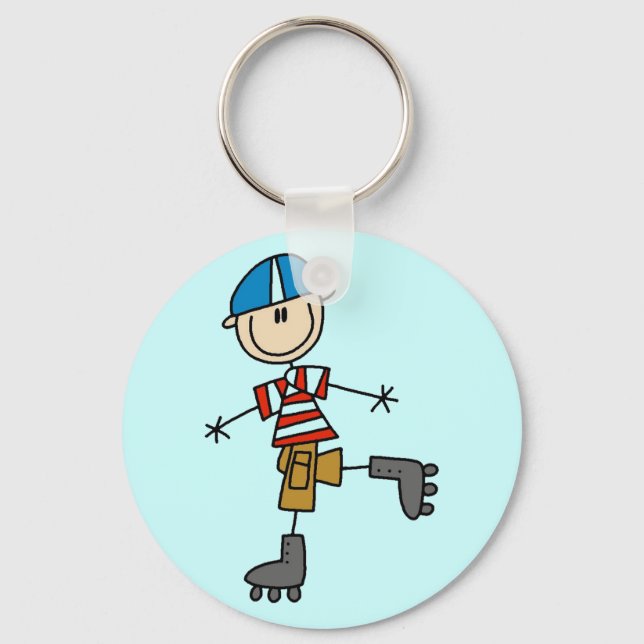 Chaveiro Camisetas de patinação em linha masculinos e prese (Frente)
