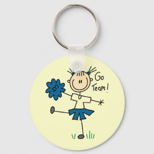Chaveiro Camisetas e Presentes da Figura de Palito Cheerlea