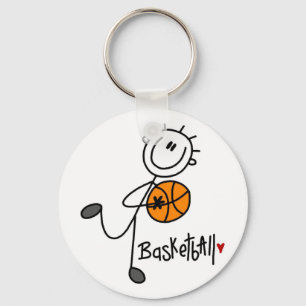 Chaveiro Camisetas e Presentes de Basquete de Boneco Palito