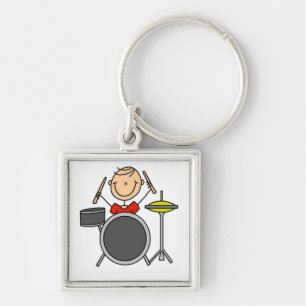 Chaveiro Camisetas e Presentes de Baterista Masculino com D