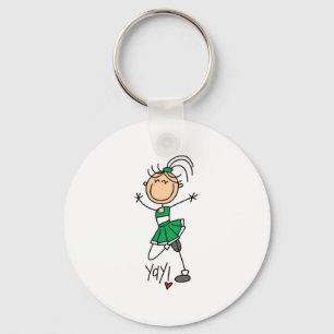 Chaveiro Camisetas e Presentes de Cheerleader Verde