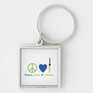 Chaveiro Camisetas e presentes de críquete e amor pela paz