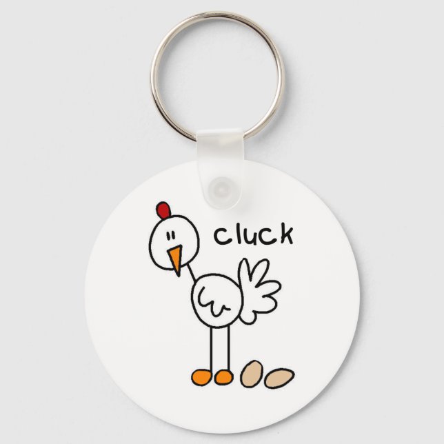 Chaveiro Camisetas e Presentes de Frango em Figuras de Pali (Frente)