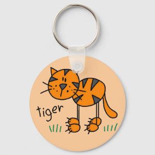 Chaveiro Camisetas e Presentes do Tigre de Palito