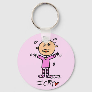 Chaveiro Camisetas e Presentes para Bebê Menina Eu Choro