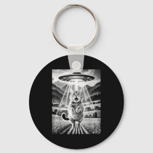 Chaveiro Camisetas Gráficas Divertidas de Abdução Alienígen