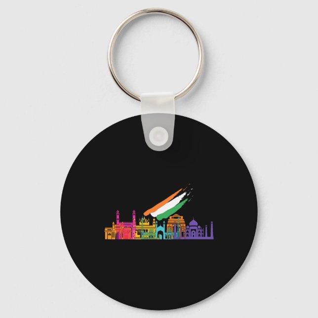 Chaveiro Camisetas Gráfico do Dia da Independência Viagem Í (Frente)