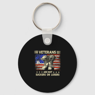 Chaveiro Camisetas masculinas veteranos não são perdedores 