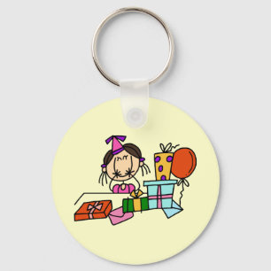Chaveiro Camisetas Menina Cabelo Castanho Com Presentes De