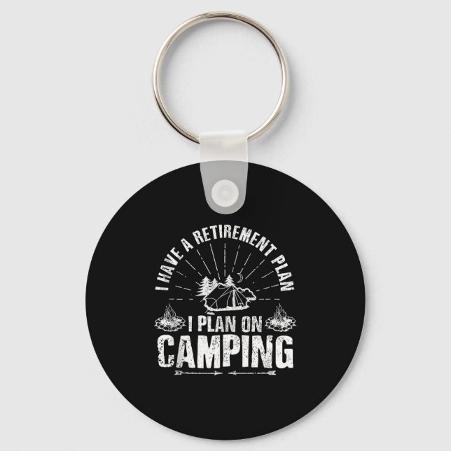 Chaveiro Camng Retirement Gift Funny Quote Outdoor Retired  (Frente)