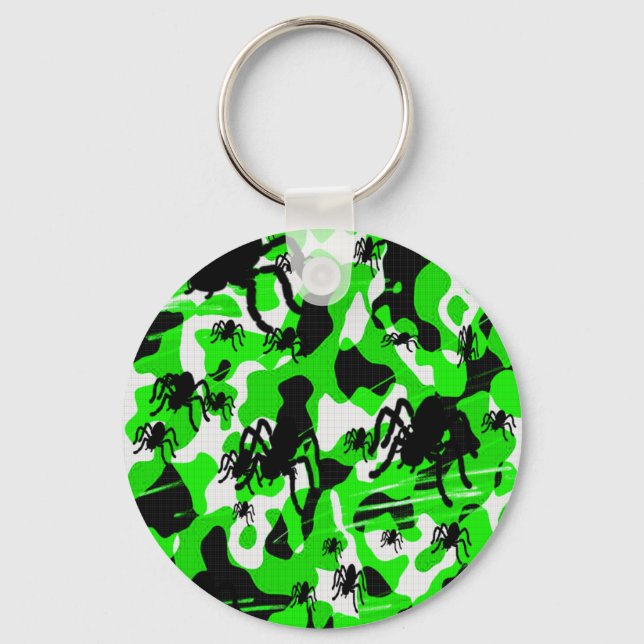 Chaveiro Camo aranha verde (Frente)