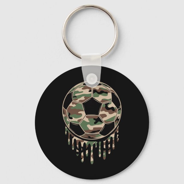 Chaveiro Camo Futebol Drip Camuflagem Coquette  (Frente)