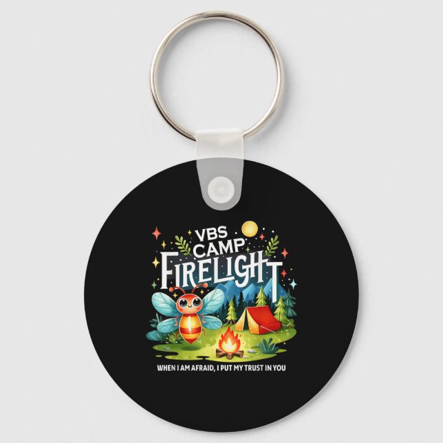 Chaveiro Camp Firelight Vbs Férias De Camp Bíblia Incêndio  (Frente)