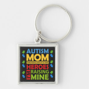 Chaveiro Campanha de Conscientização do Autismo Mãe Criando