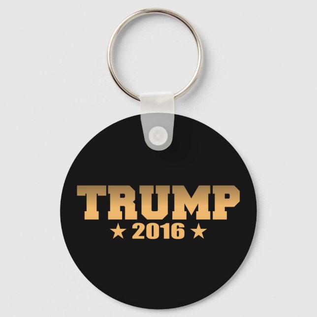 Chaveiro Campanha Dourada Trump 2016 (Frente)