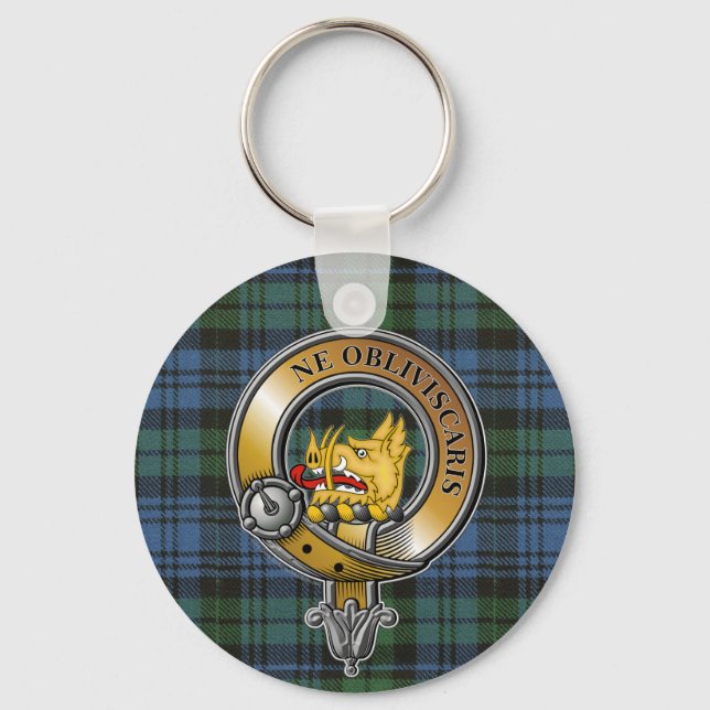 Chaveiro Campbell Tartan & Badge (Frente)