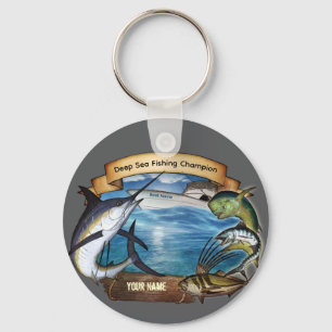 Chaveiro Campeão de Pesca de Profundidade (seu nome) Chavei