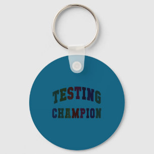 Chaveiro Campeão de teste Kawaii dia de teste professor bru