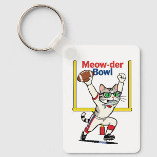 Chaveiro Campeão do Meow-der Bowl Futebol de Gato