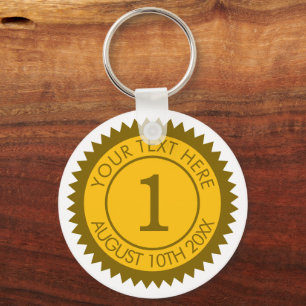 Chaveiro campeão medalha de ouro vencedor 1º lugar vitorios