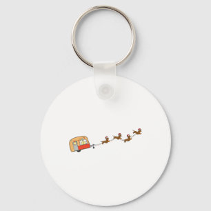 Chaveiro Camper Van Christmas Dachshund Sleigh Doxog X-