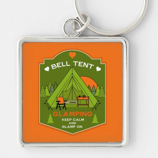 Chaveiro Camping de Luxo em Tenda Sino (Frente)