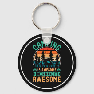 Chaveiro Camping é Incrível Cerveja Torna-o Incrível