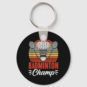 Chaveiro Câmpion de Badminton Raquete Volante Badminton Vin