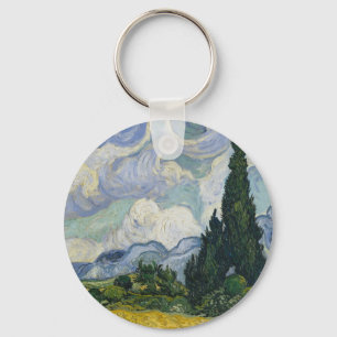Chaveiro Campo de Trigo com Ciprestes, Pintura a Óleo, Van