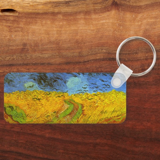 Chaveiro Campo de Trigo com Corvos de Vincent van Gogh (Frente)