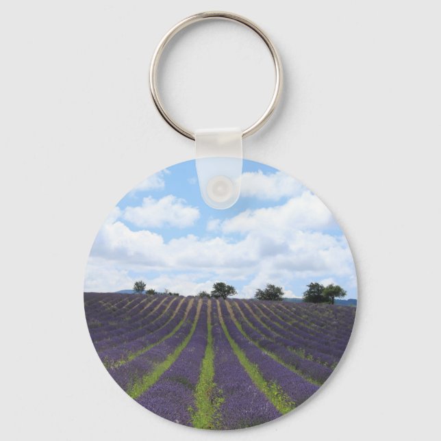 Chaveiro Campos de lavanda roxa perto de Sault (Frente)