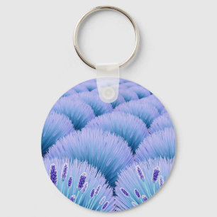 Chaveiro Campos de Lavanda Sonhadores Estética Roxo Azul