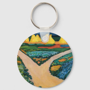 Chaveiro Campos de Legumes por August Macke, Arte Fino Anti