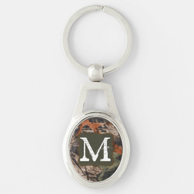 Chaveiro Camuflagem Caça Camo Hunters Real Lea Key Chain (Frente)