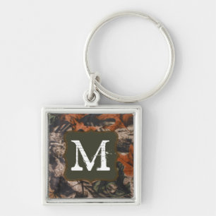 Chaveiro Camuflagem Caça Camo Hunters Real Lea Key Chain