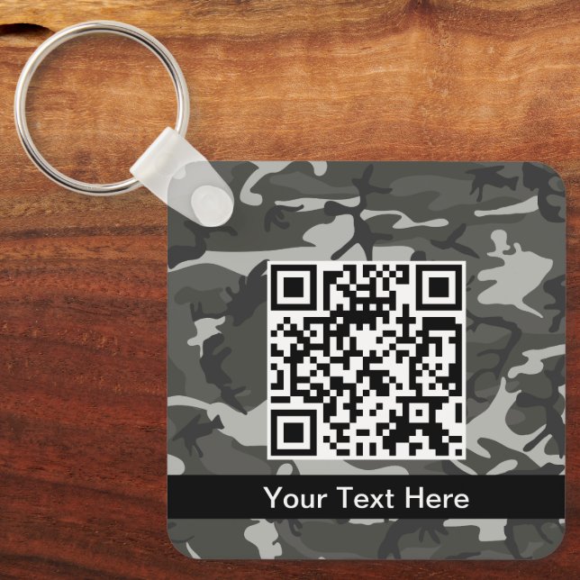Chaveiro Camuflagem Cinza, Camuflagem, Militar, Exército (Frente)