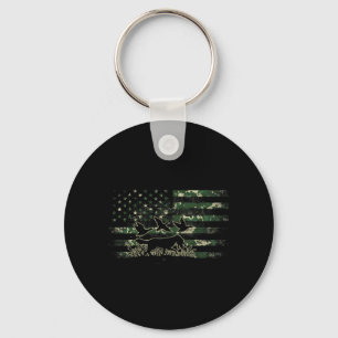 Chaveiro Camuflagem da Bandeira Americana para Cão de Caça