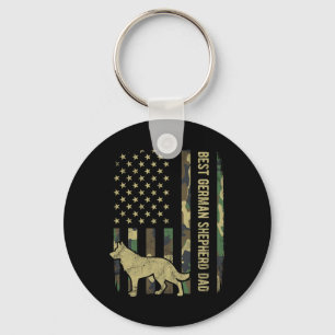 Chaveiro Camuflagem de Pais de Cachorro do Melhor German sh