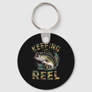 Chaveiro Camuflagem de pesca juvenil bass pai homens manten