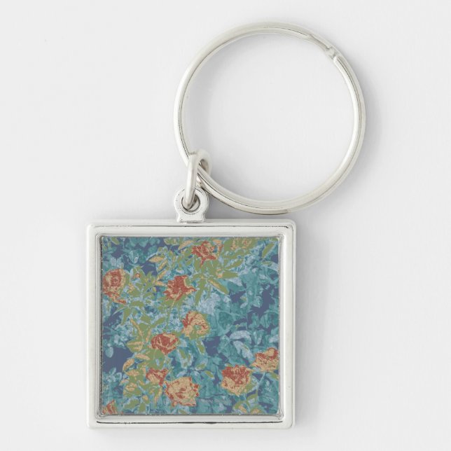 Chaveiro Camuflagem e flores (Frente)