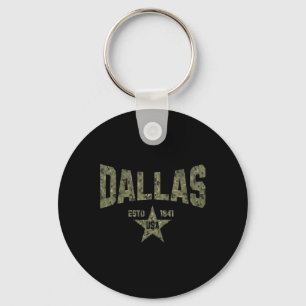 Chaveiro Camuflagem Suvenir EUA Estrela Dallas Texas
