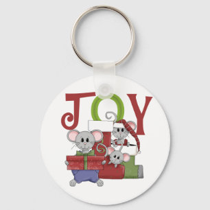 Chaveiro Camundongos JOY Camisas de Natal e presentes