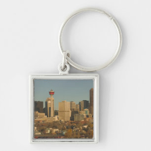 Chaveiro Canadá, Alberta, Calgary: Silhueta da Cidade a par