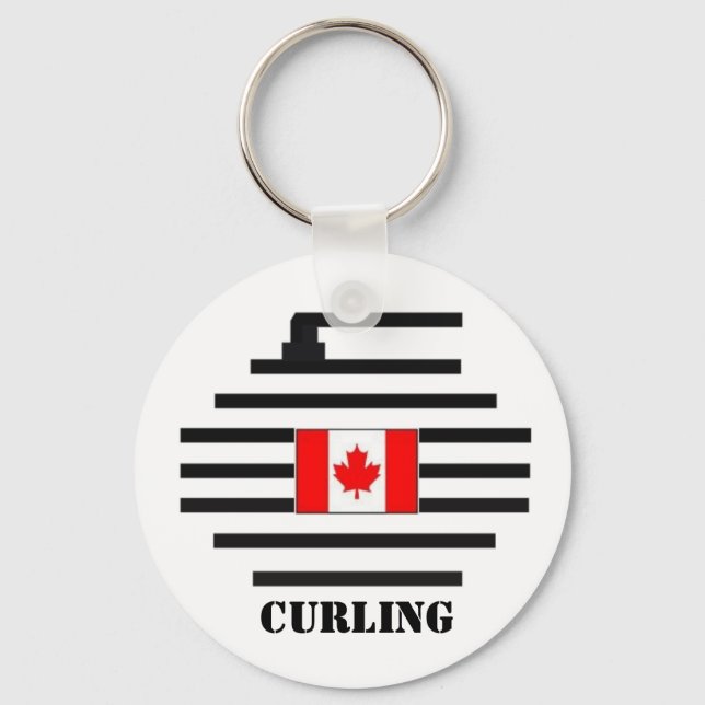 Chaveiro Canadá Curling (Frente)