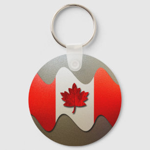 Chaveiro Canada Flag-Chrome por Shirley Taylor