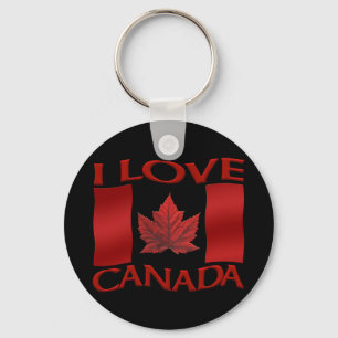 Chaveiro Canadá Flag Souvenir Key Chain & Canada Maple Lea