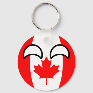 Chaveiro Canadá Geeky de tensão engraçado Countryball