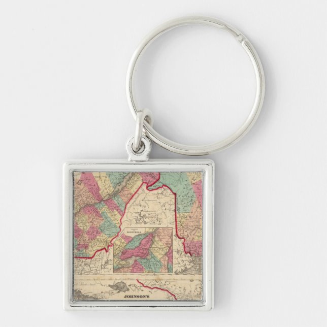 Chaveiro Canadá Inferior e Novo Brunswick Upper Canada (Frente)